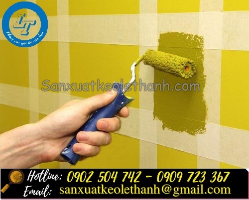 Băng keo giấy trong ứng dụng mỹ thuật, sơn tường